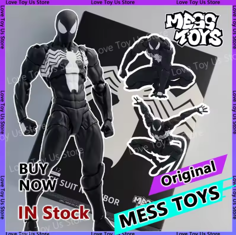 Mess Toys 原始可動人偶收藏盒套裝 蜘蛛人共生體戰衣 & 緋紅蜘蛛人（動畫版）