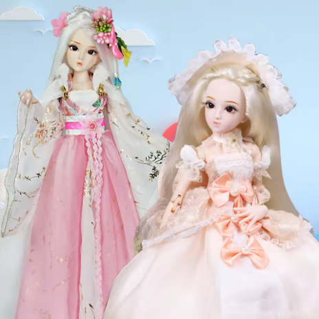 DBS 1/4 BJD DQ 娃娃 Diary Queen 45 公分公主，包括衣服、日記本和手柄