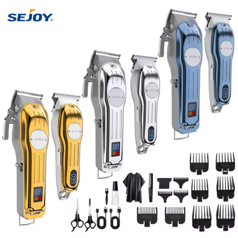 Sejoy 專業理髮器套裝，一款可充電式無線電動刮鬍刀，專為男士設計，適用於理髮師/專業人士